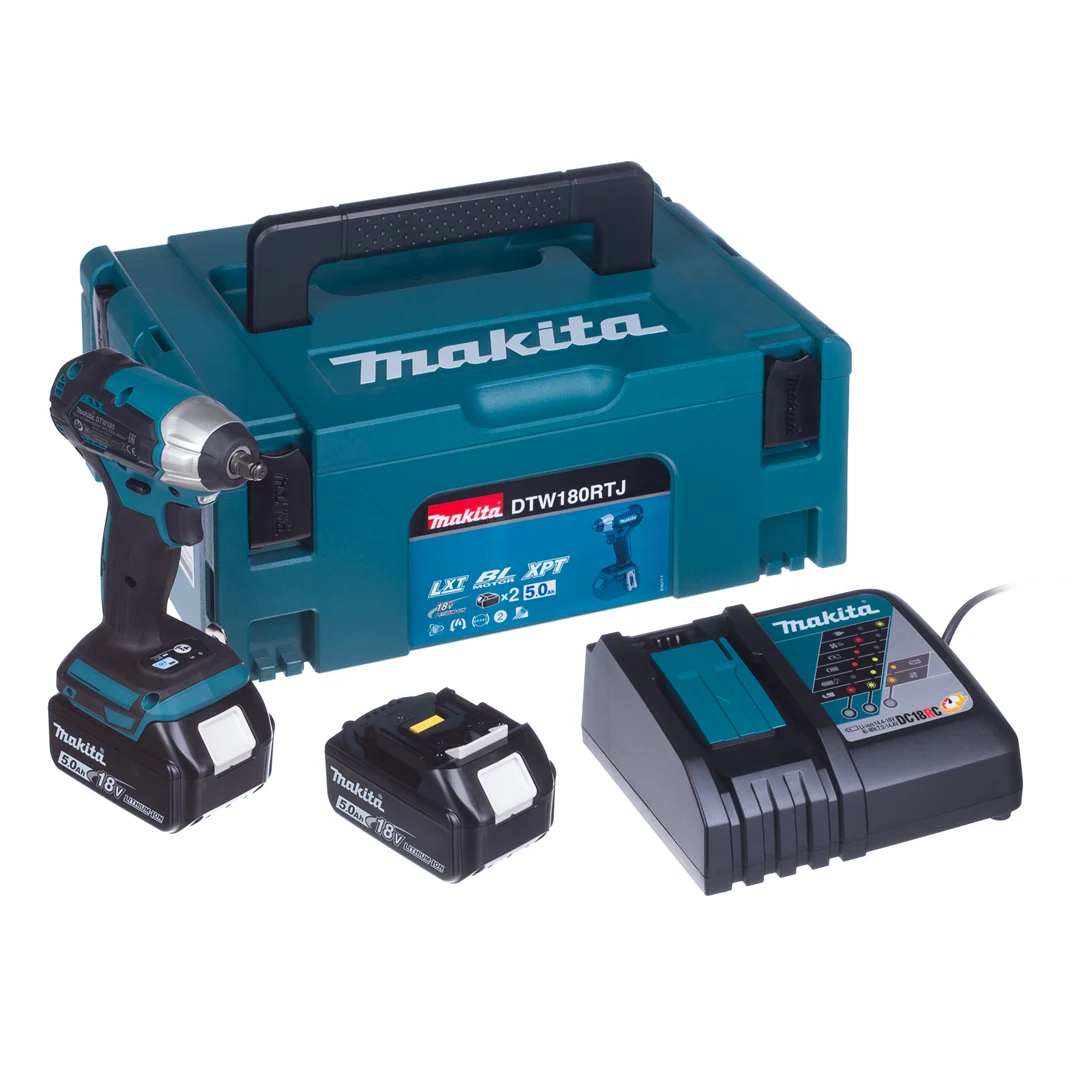 Akku-Schlagschrauber Makita LXT DTW180RTJ 2x5.0Ah